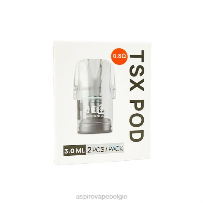 Aspire Tsx Pod 0,8 ohm (3,0 ml)/2 stuks per verpakking (compatibel met cyber s en cyber x) 2J0N233- Aspire Vape Sale